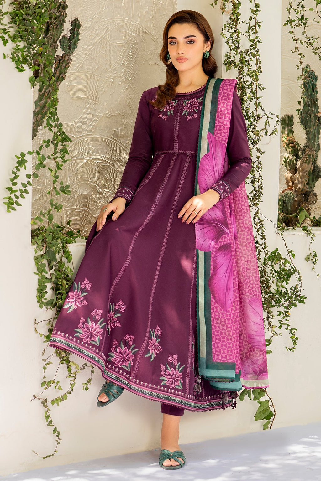 EMBROIDERED LAWN RTW-1203