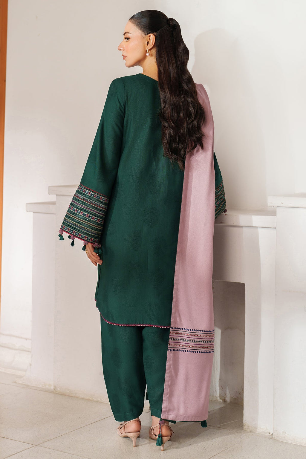 EMBROIDERED JACQUARD KHADDAR RTW-1248