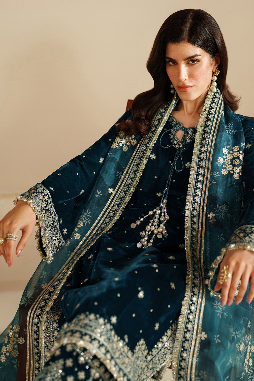 Embroidered Velvet Formal VVF D-2