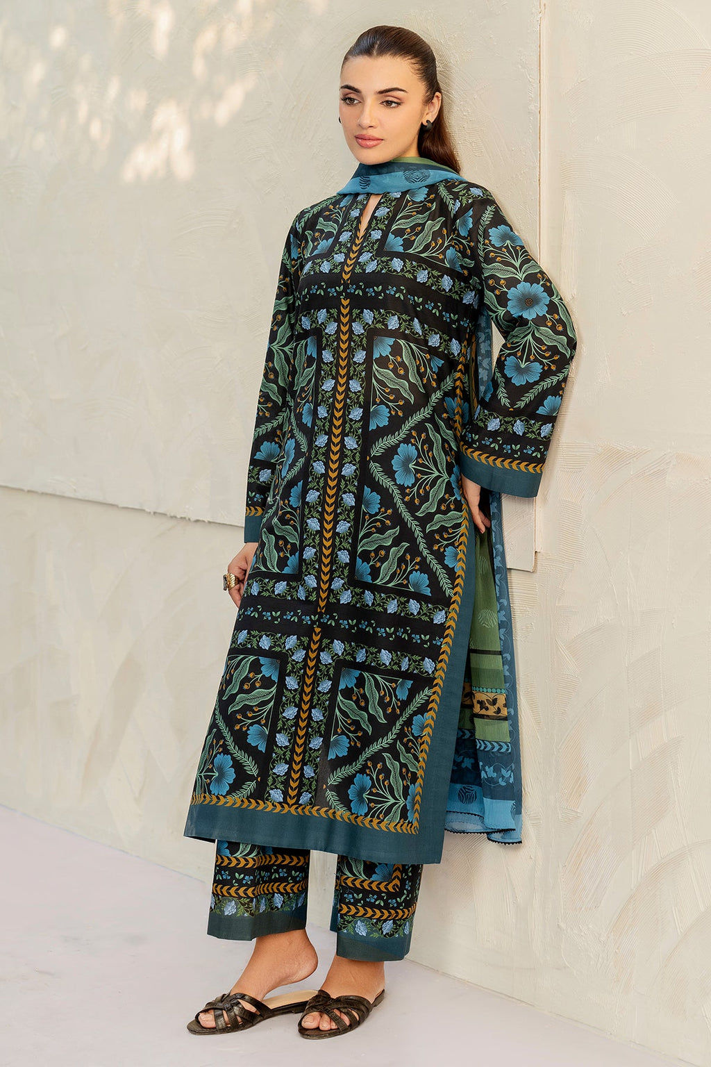 DIGITAL PRINTED LAWN RTW-1208