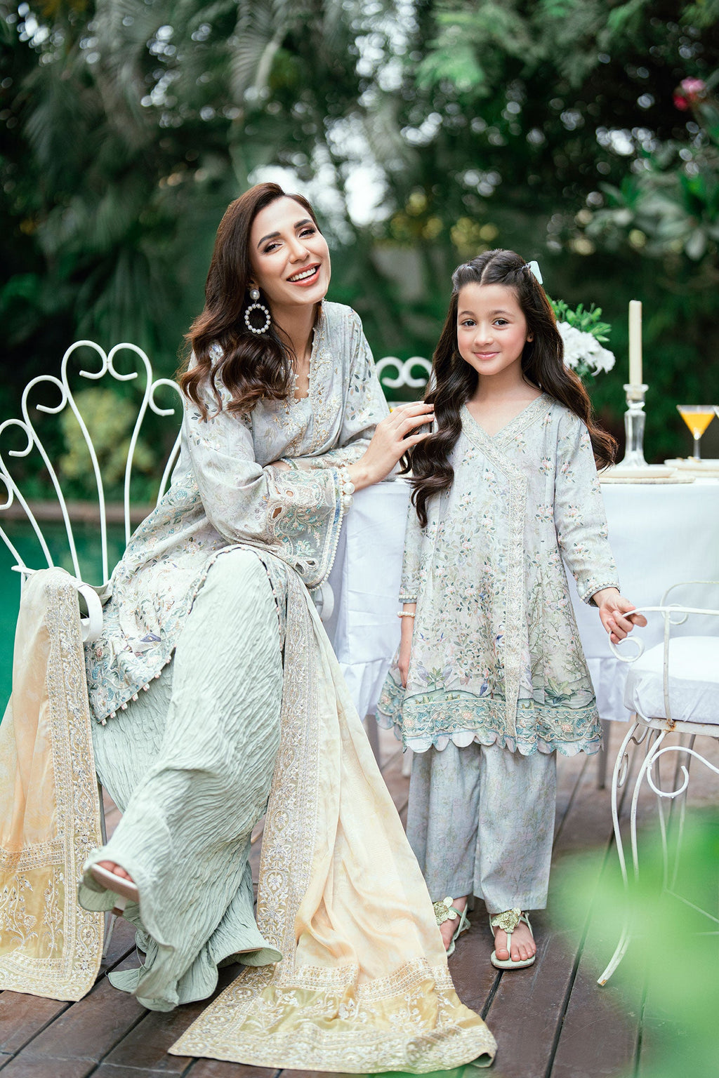 SS25DD-2758  GREEN DUPATTA