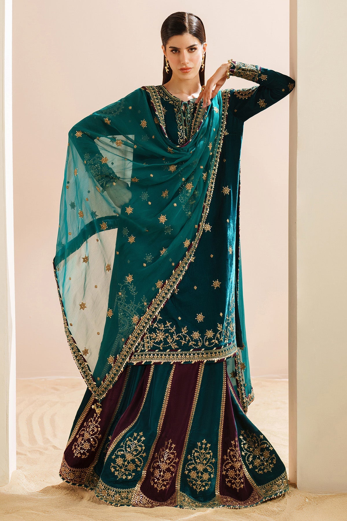 Embroidered Velvet Formal VVF D-8