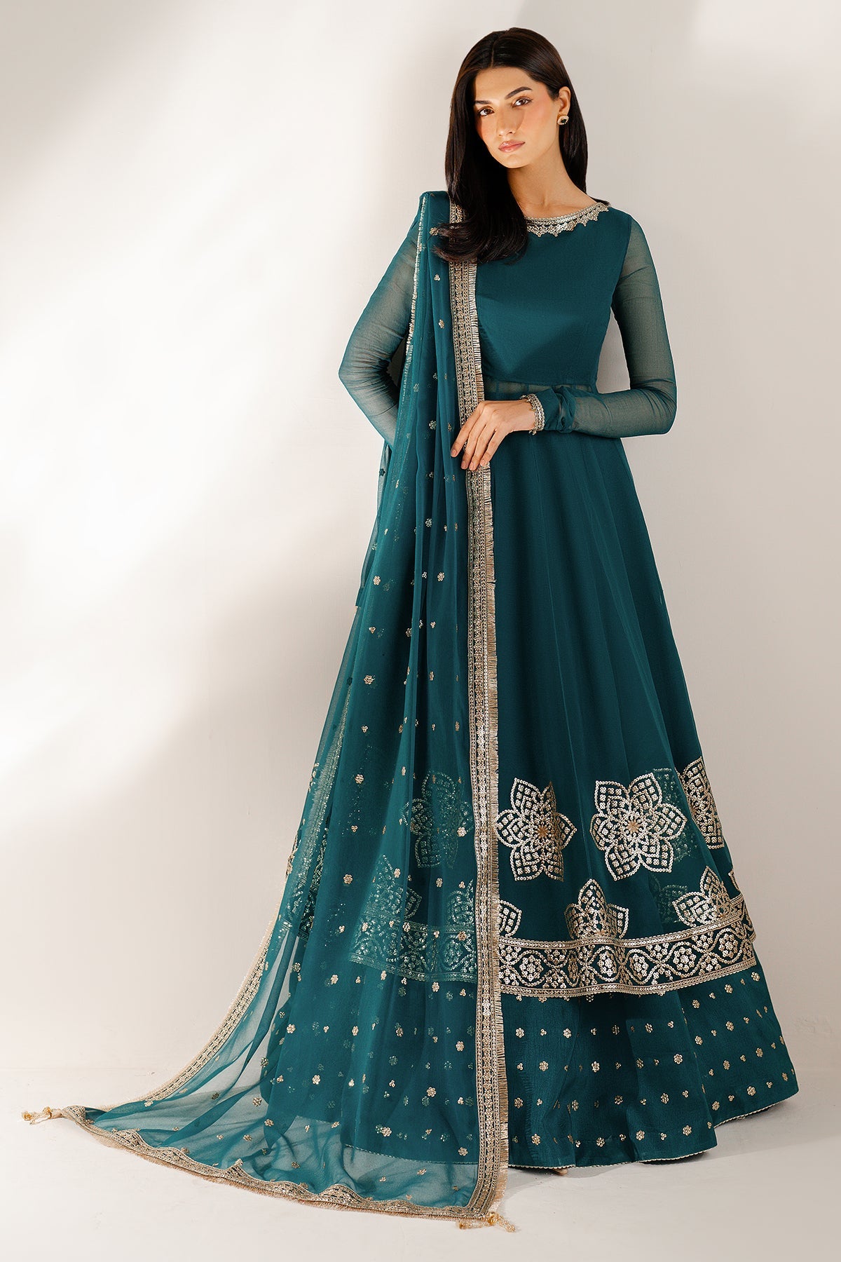 EMBROIDERED CHIFFON UC-3097