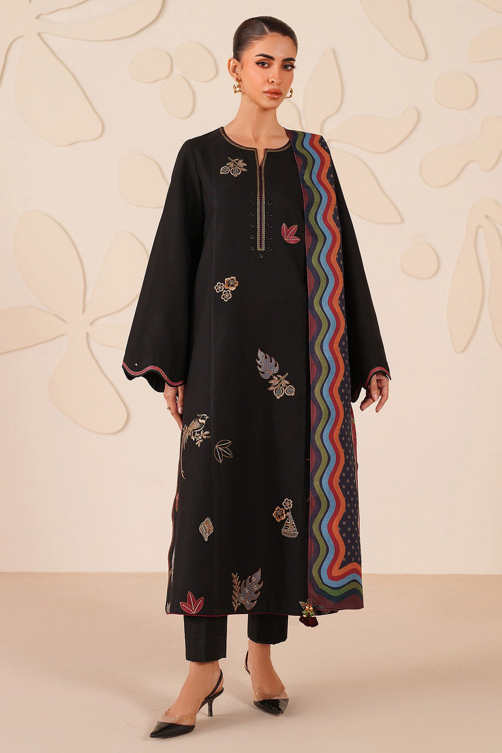 EMBROIDERED KHADDAR UW-0223