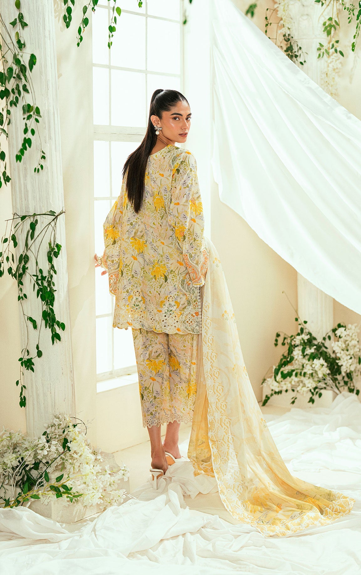 SS25DD-2548  YELLOW DUPATTA