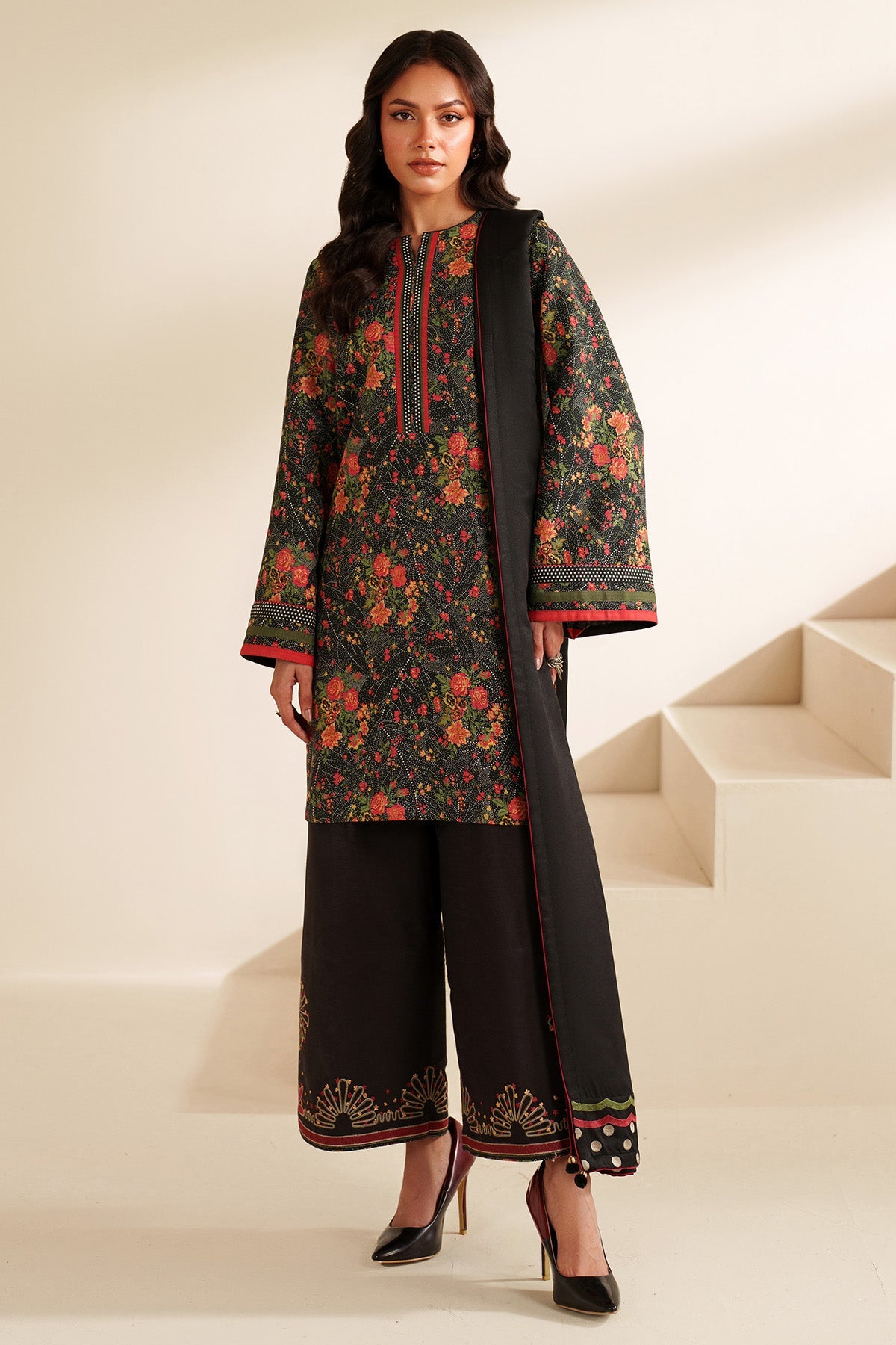 Embroidered Khaddar RTW-1272