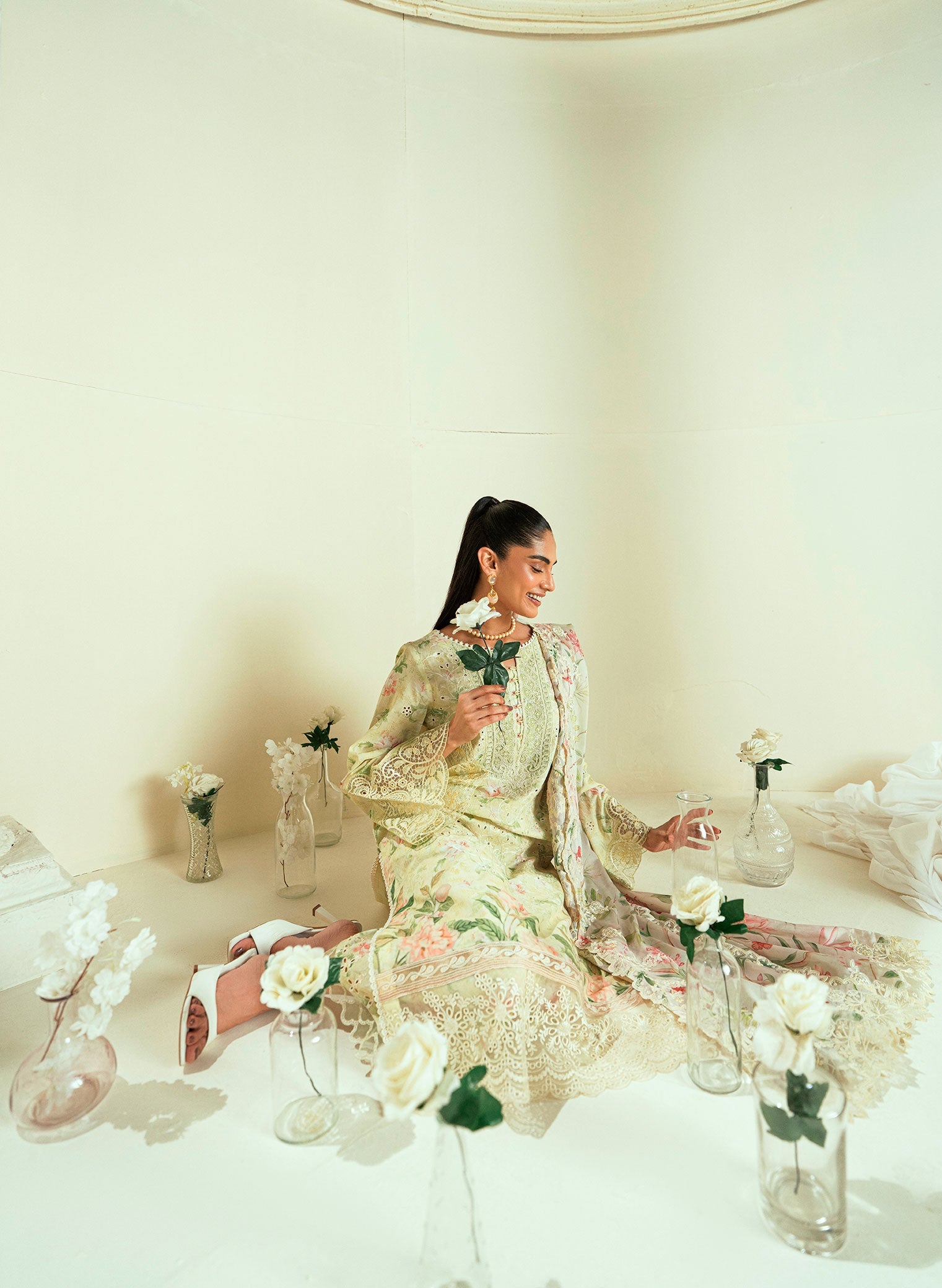 SS25DD-2550  OFF WHITE DUPATTA