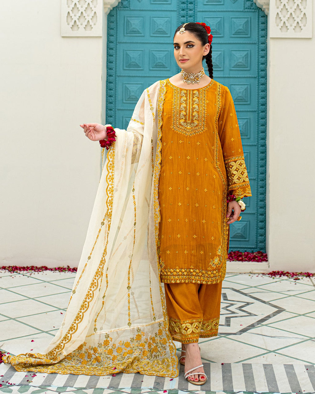 DU-3171-MUSTARD -3PCS