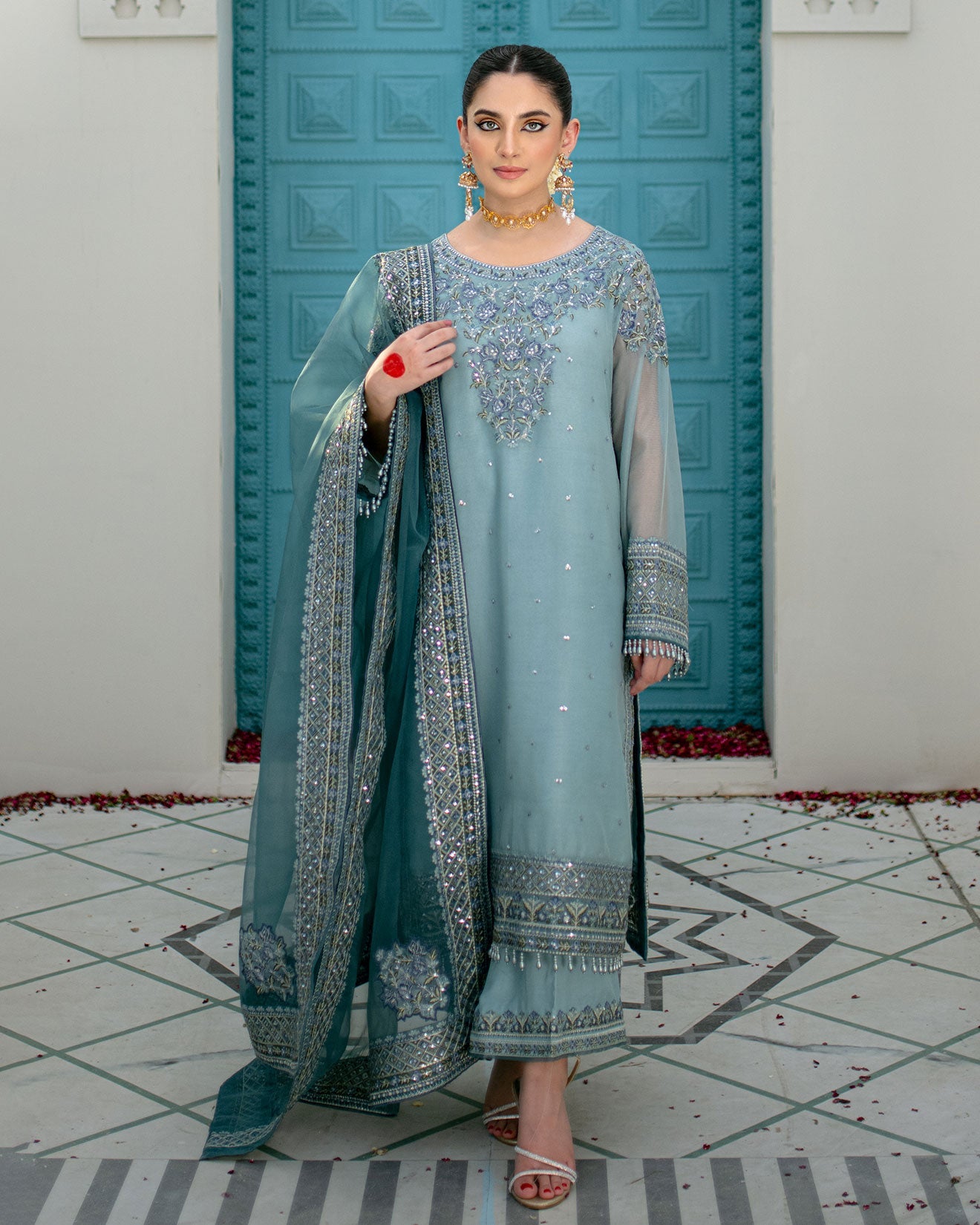 DU-3167-SKY BLUE -3PCS
