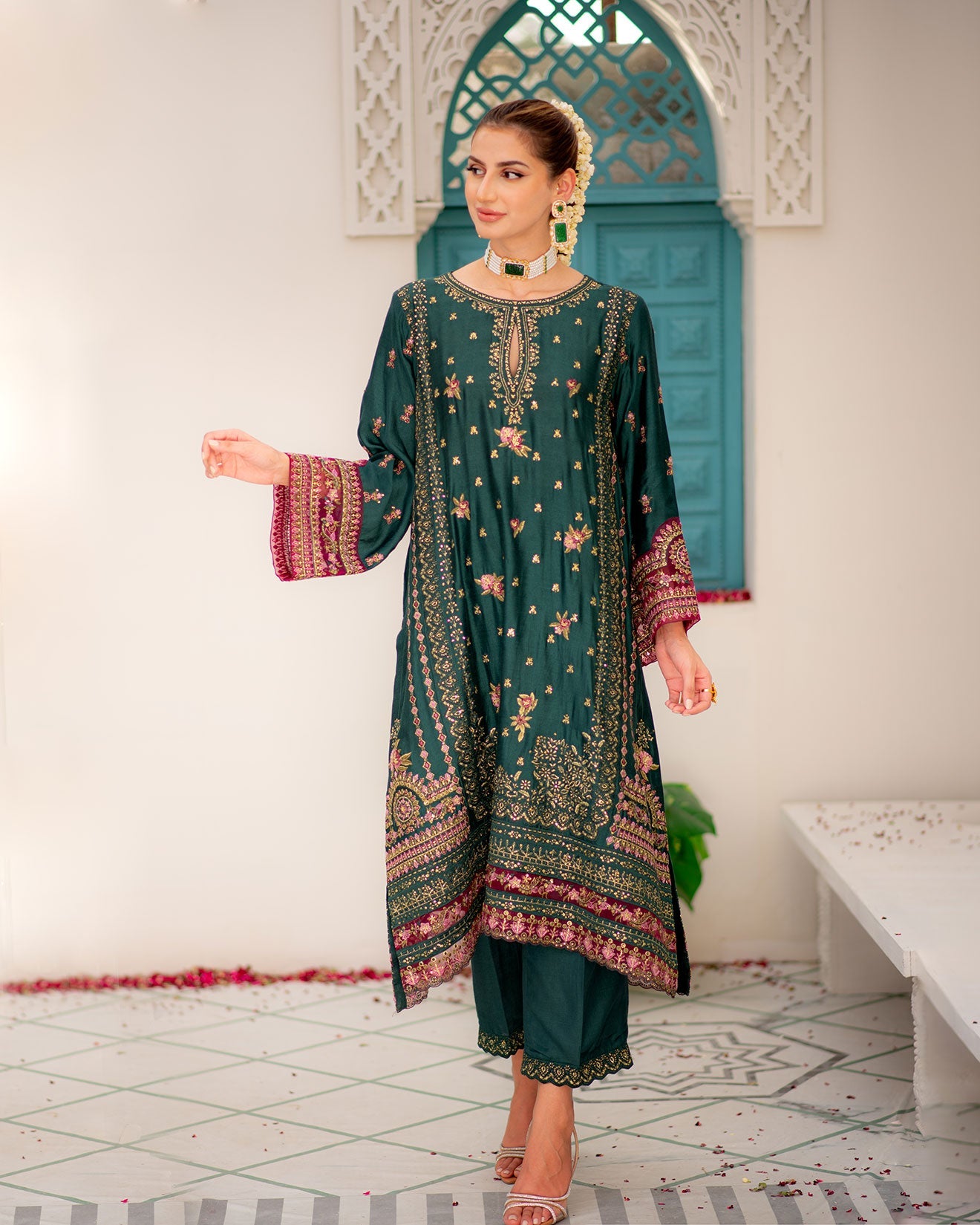 DU-3169-DARK GREEN -3PCS
