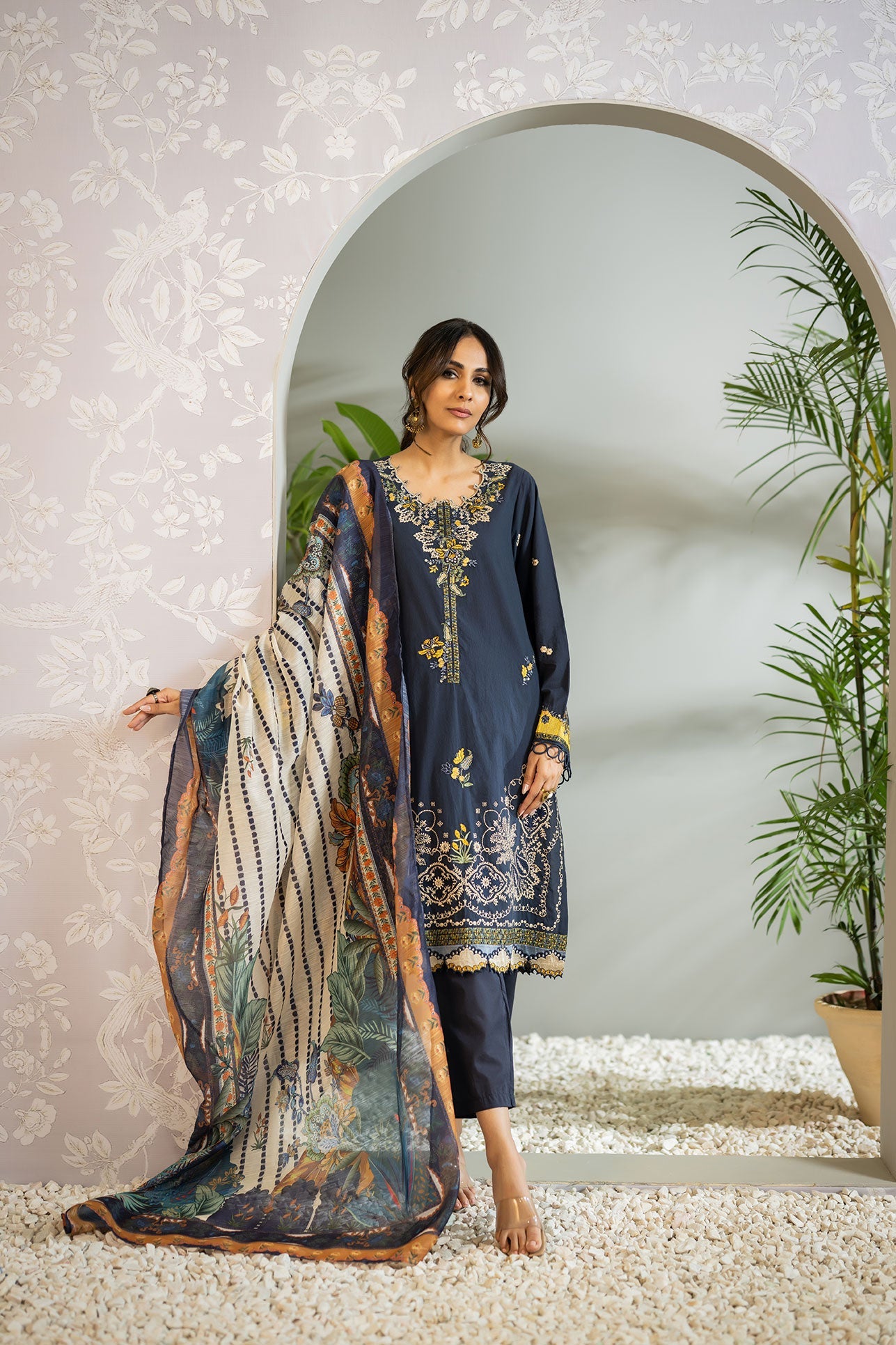 DU-3097 NAVY BLUE   3PCS