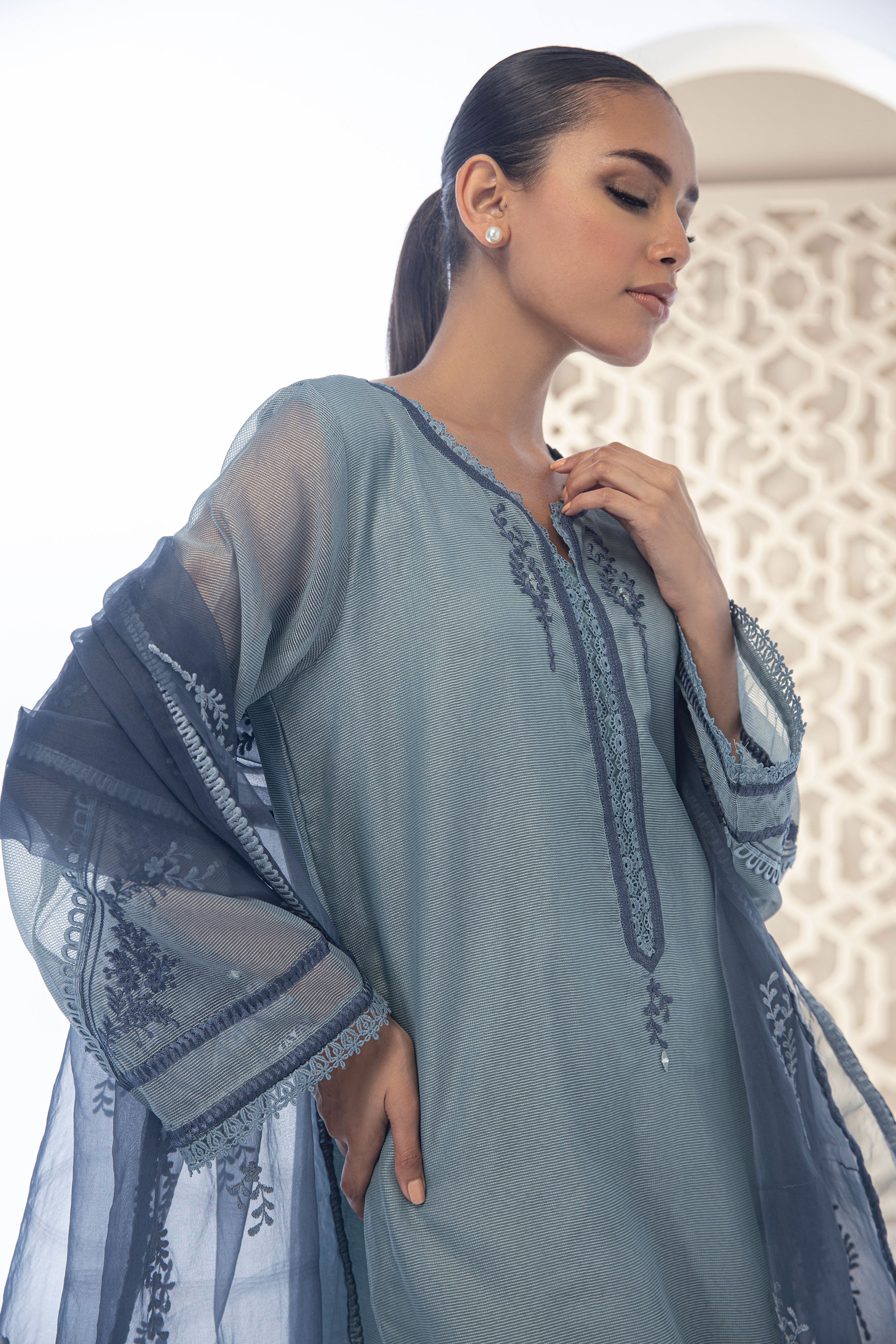 DD-0955 GREY DUPATTA