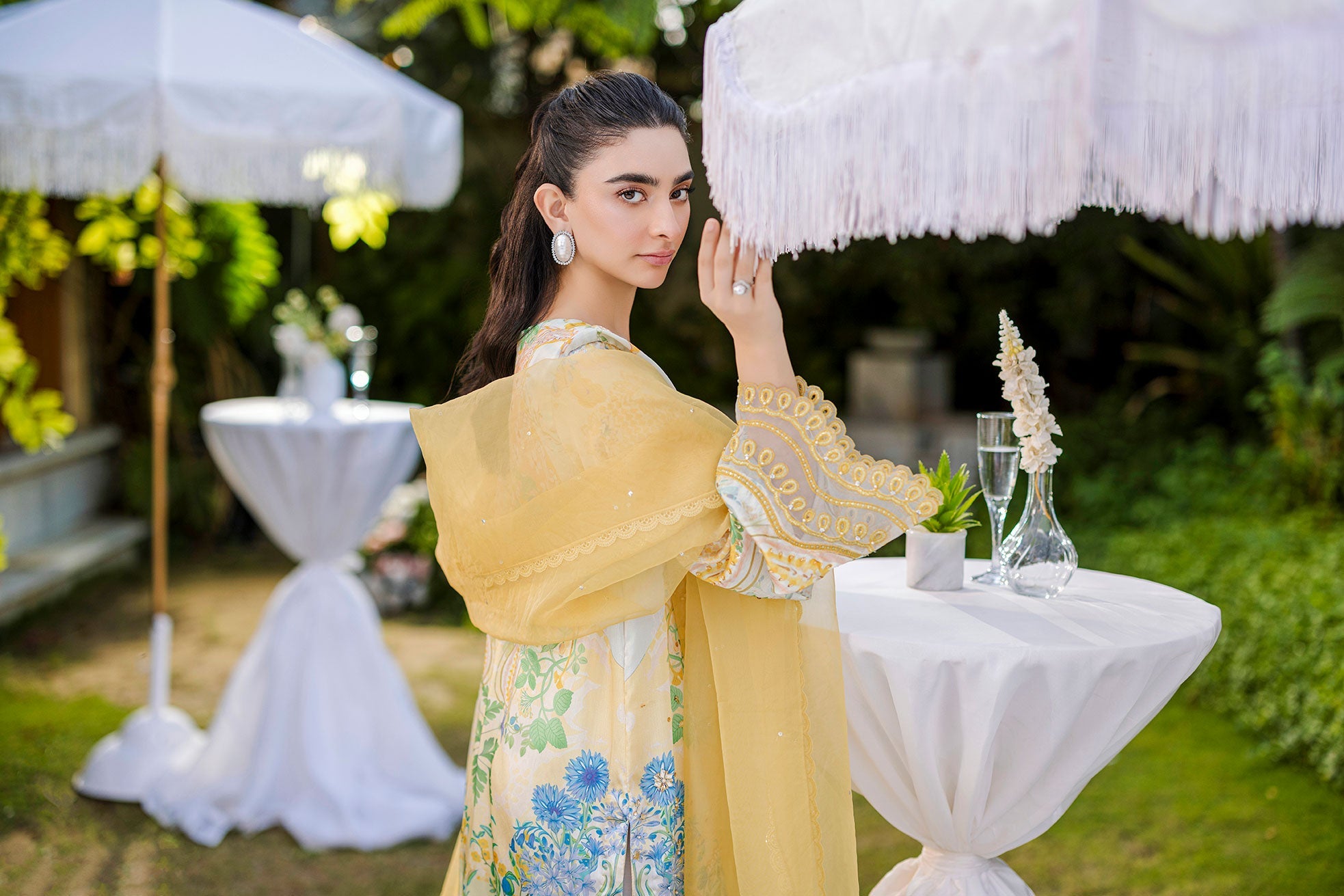 FW25DD-2867  YELLOW DYED DUPATTA