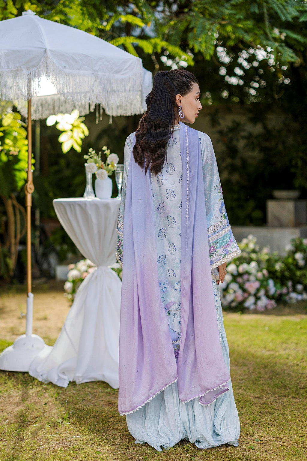 FW25DD-2866  SKY BLUE TIE DYE DUPATTA