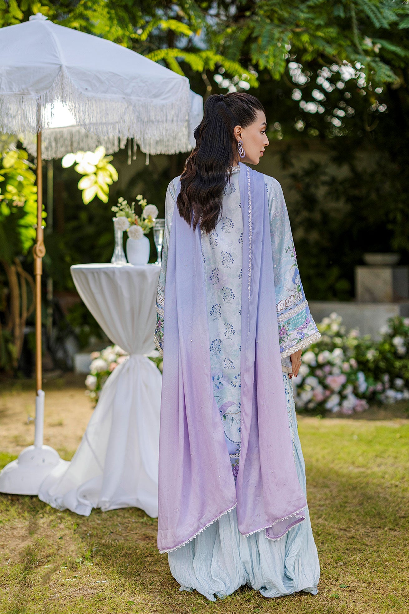 FW25DD-2866  SKY BLUE TIE DYE DUPATTA