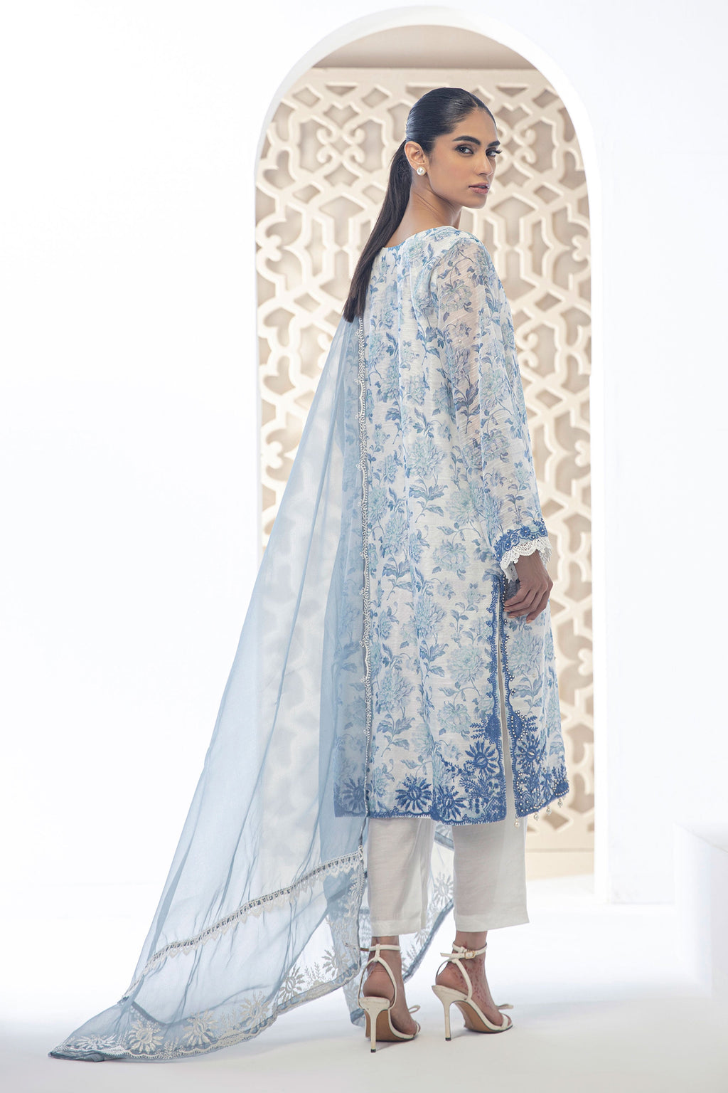 DD-0954  GREY DUPATTA