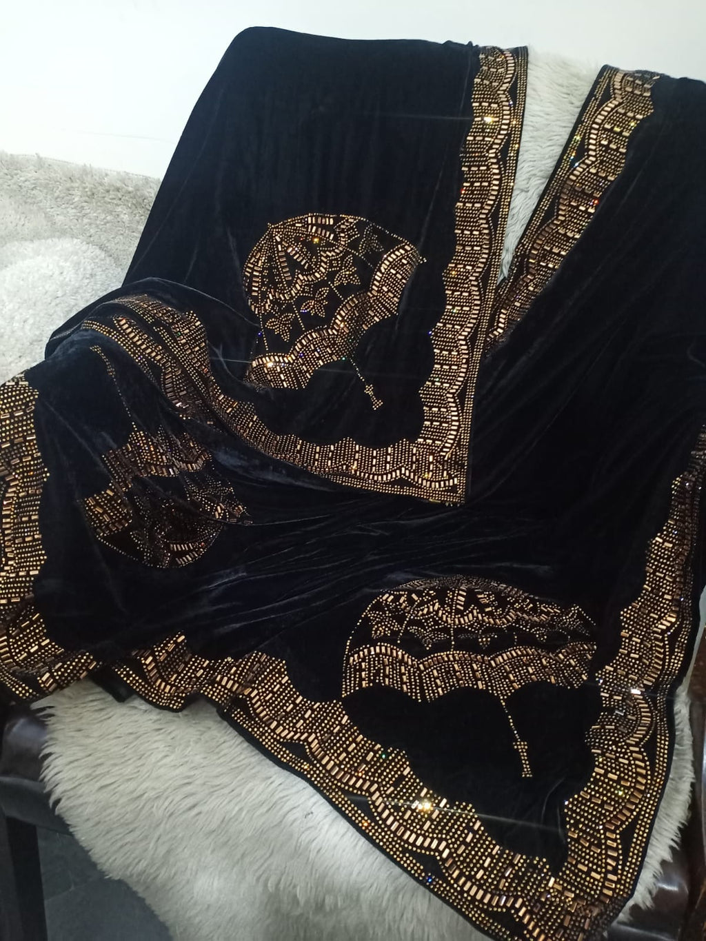 Phoenix Velvet Shawl