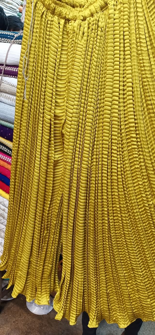 Crush silk sharara