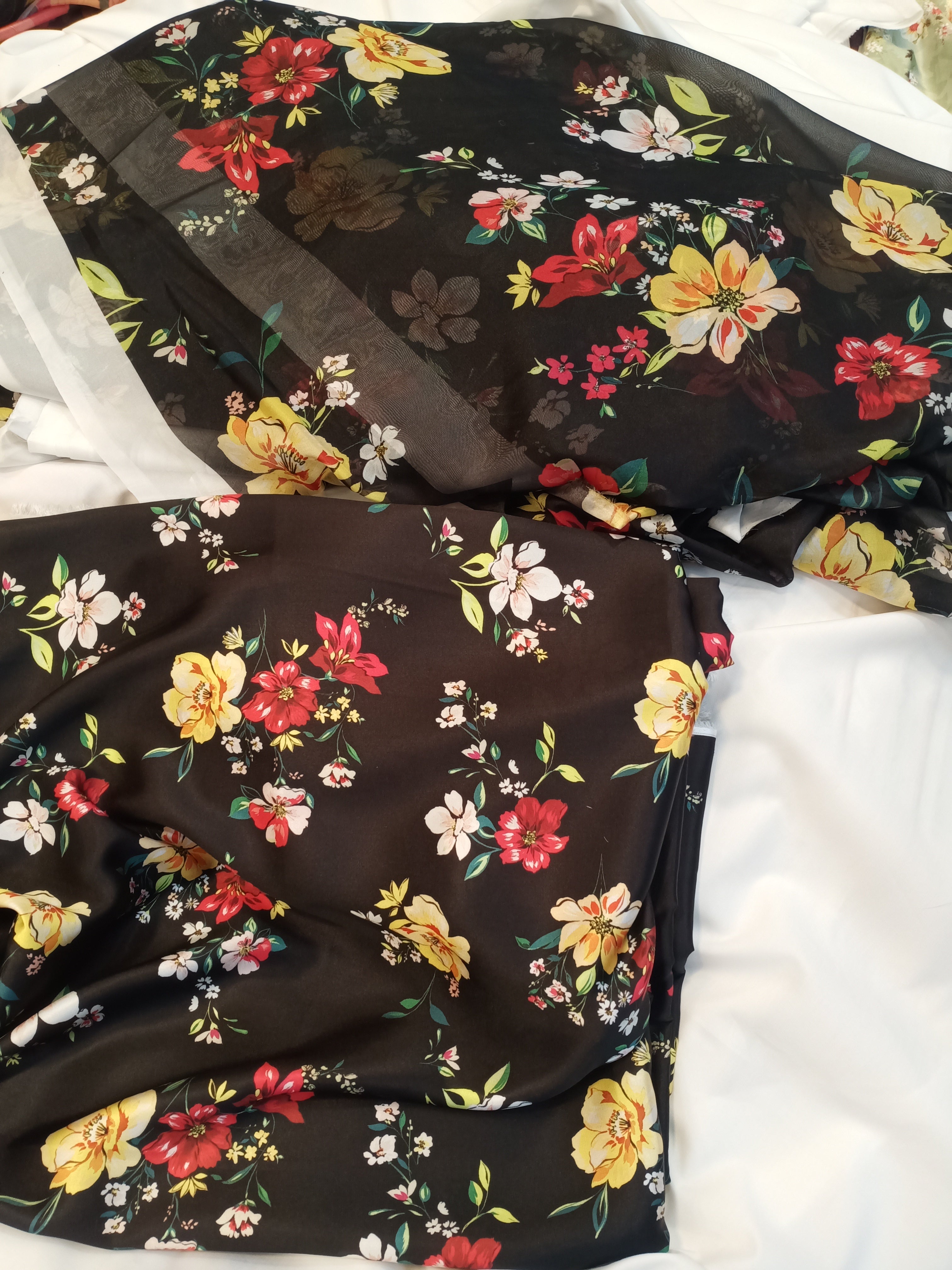 Digital print shamoz silk