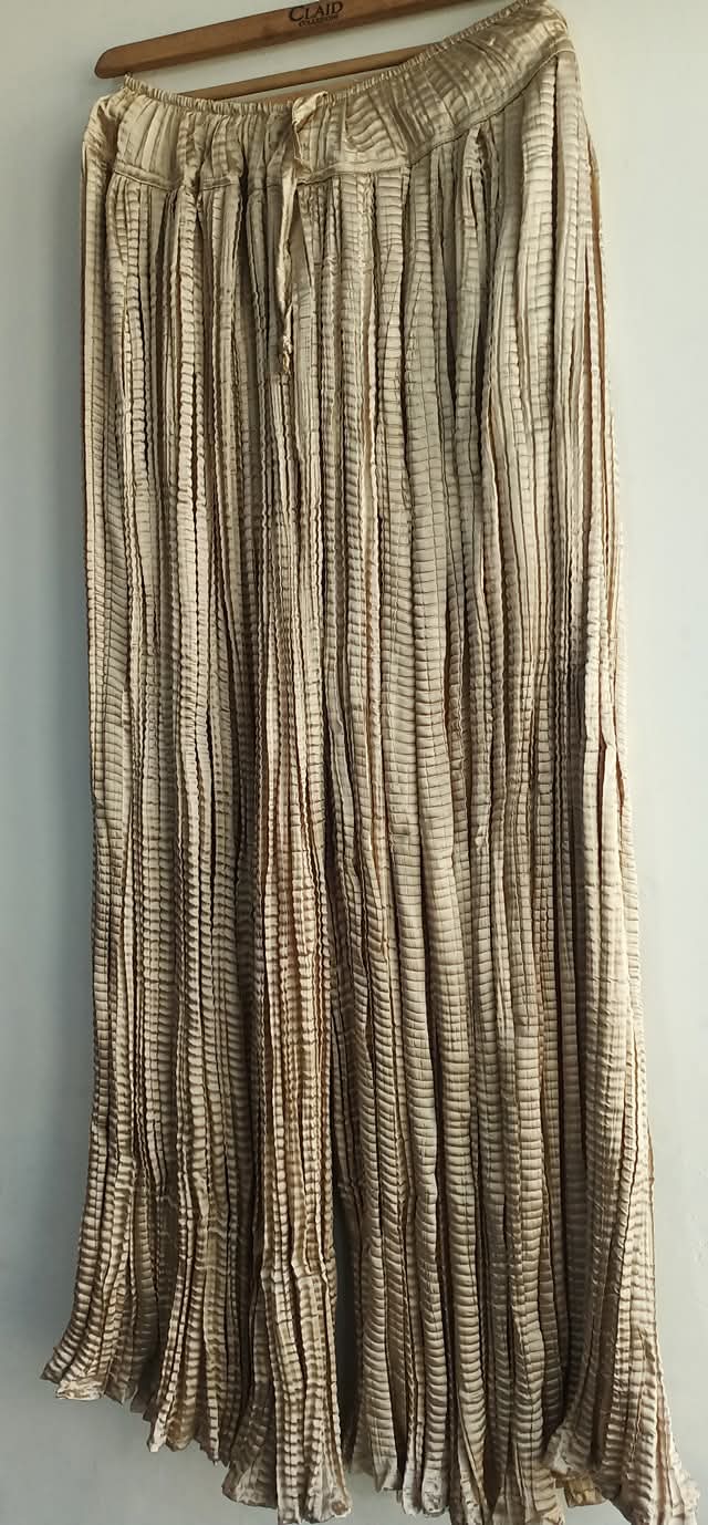 Crush silk sharara