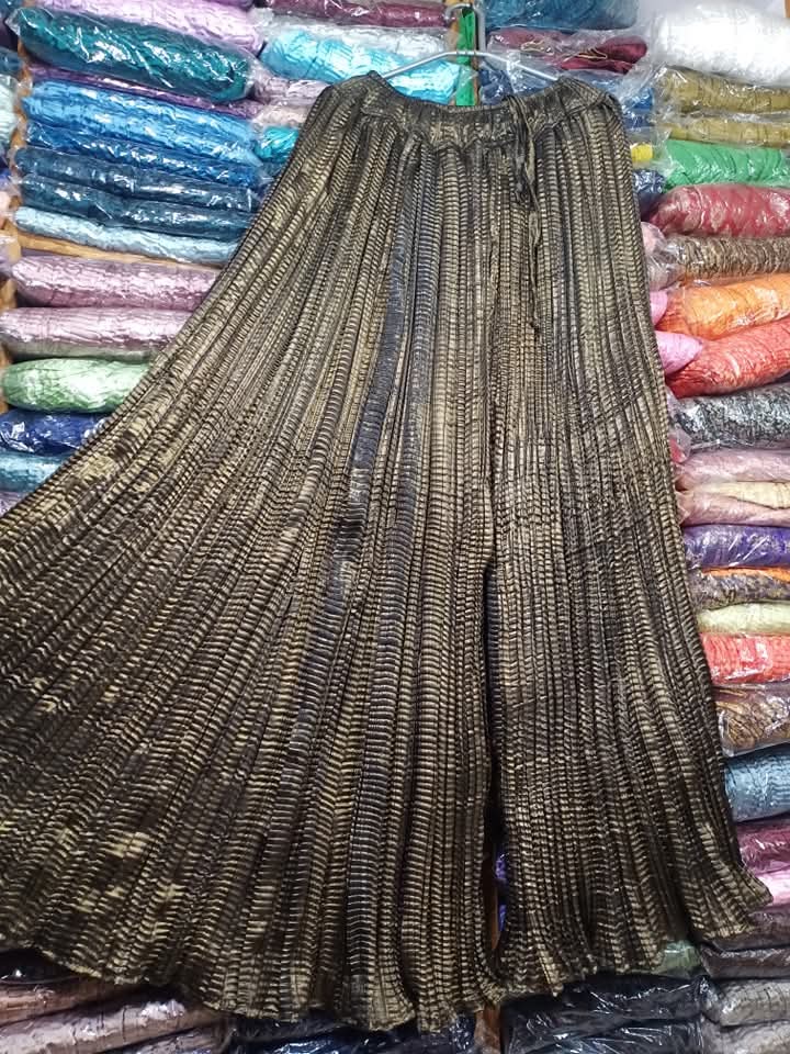 Crush silk sharara