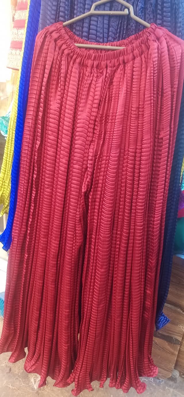 Crush silk sharara