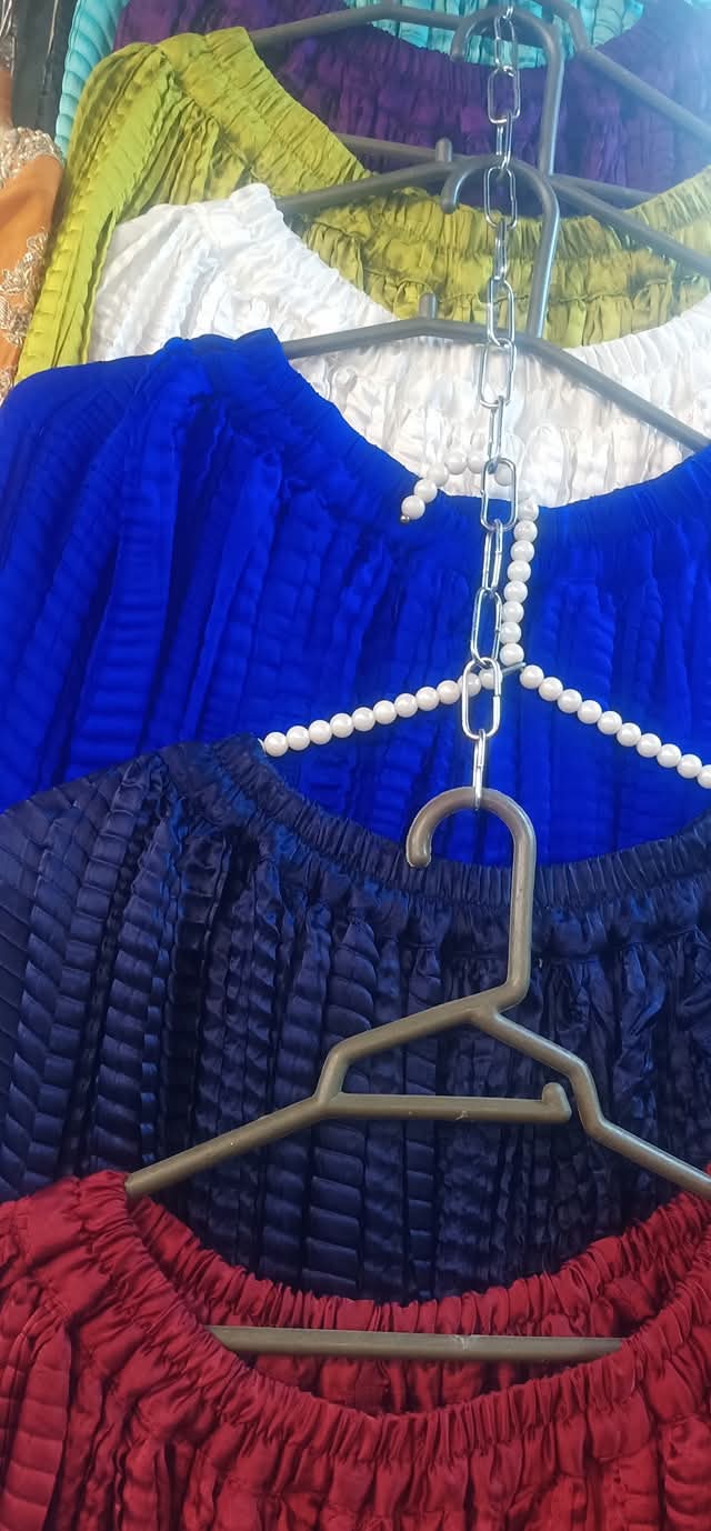Crush silk sharara