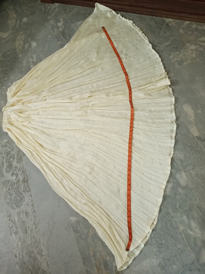 Crush silk sharara