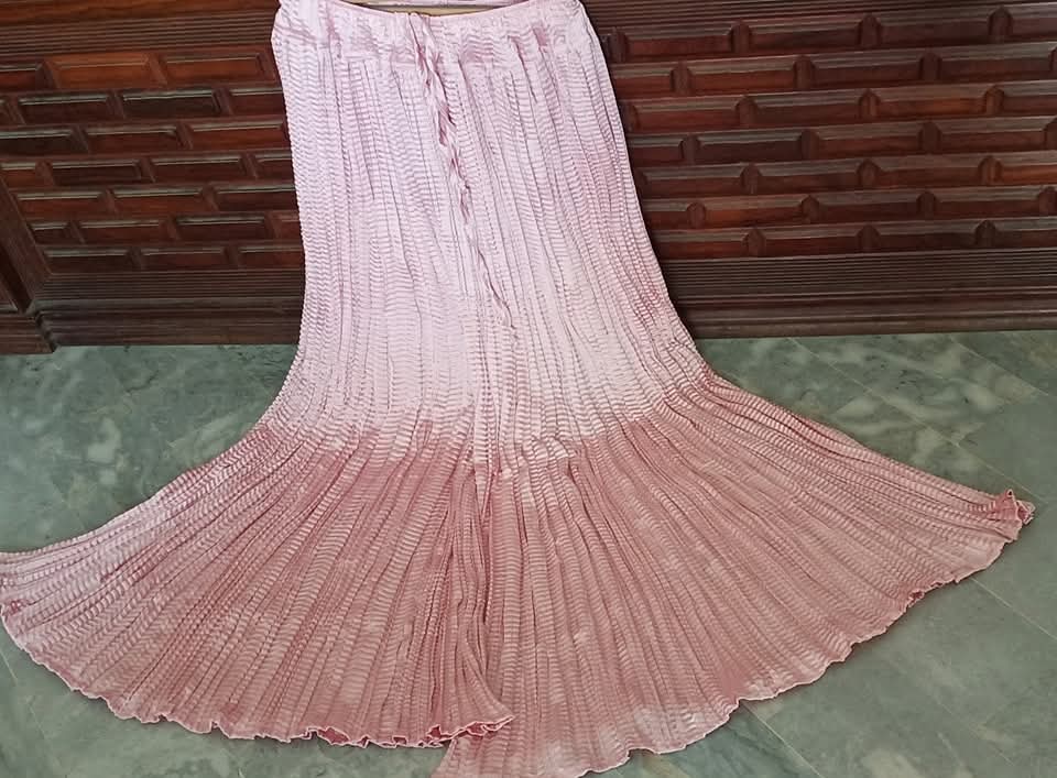 Crush silk sharara