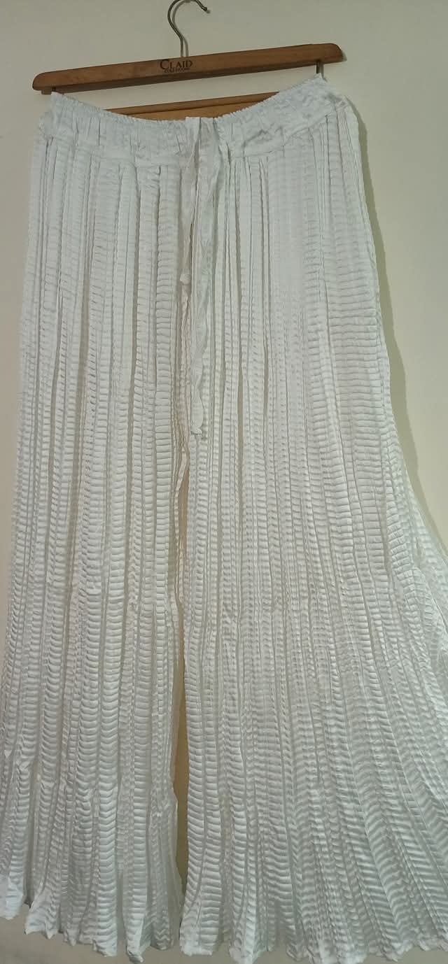 Crush silk sharara