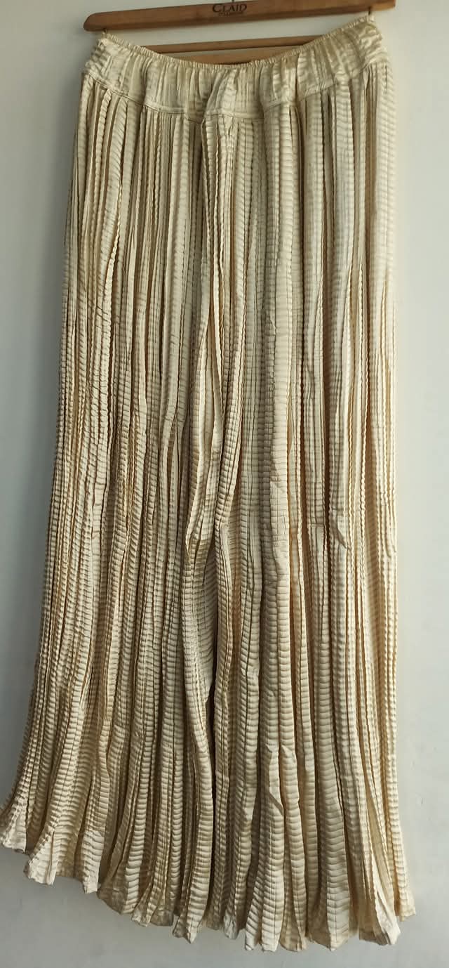 Crush silk sharara