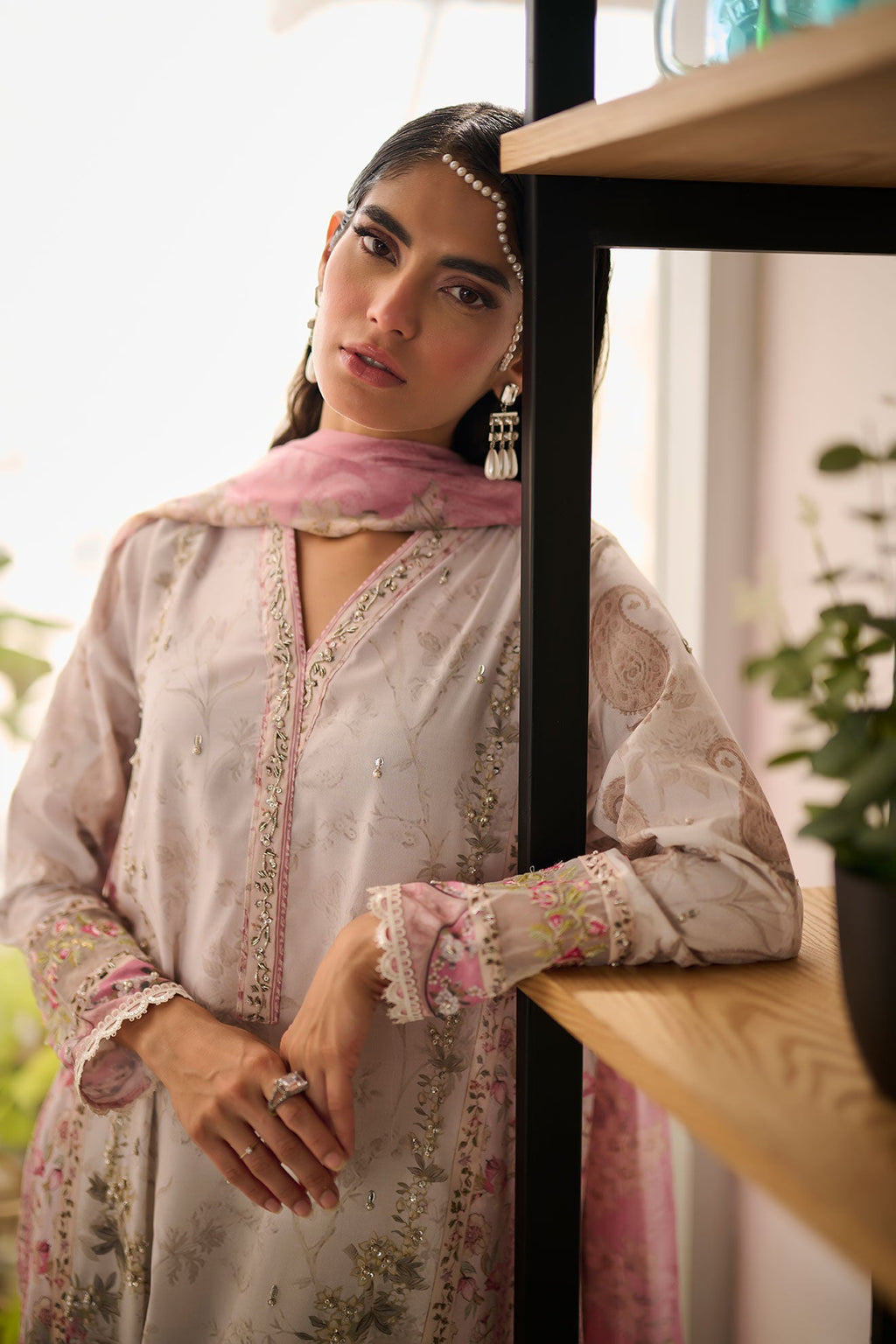 SS24DD-1136 PINK DUPATTA