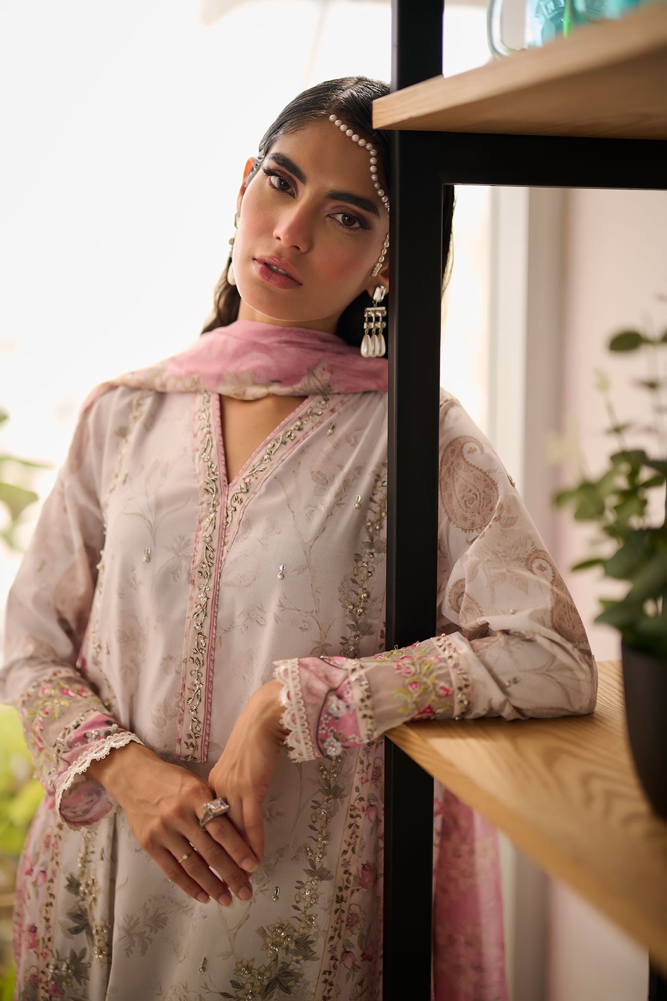 SS24DD-1136 PINK DUPATTA
